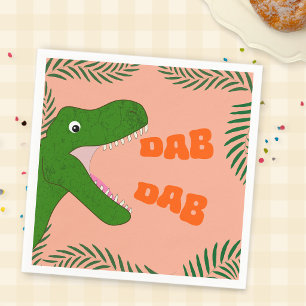 Servilleta De Papel Dinosaurio Colorido Lindo Fiesta de Cumpleaños 5º/