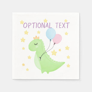 Servilleta De Papel Dinosaurio con globos