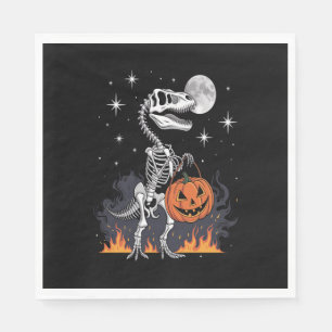 Servilleta De Papel Dinosaurio de Halloween Spooky Saurus