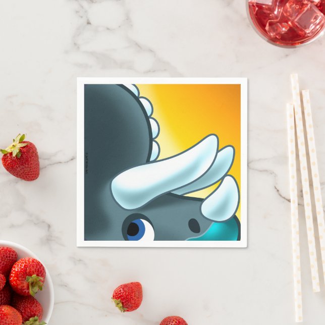 Servilleta De Papel DINOSAURIO DE PIEDRA MISTERIOSO de Jeff Willis Art (In situ)