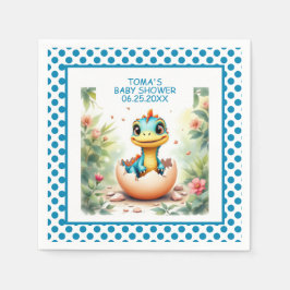 Servilleta De Papel Dinosaurio fuera del Huevo