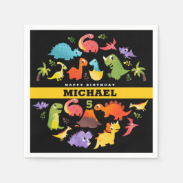 Servilleta De Papel Dinosaurio lindo personalizado