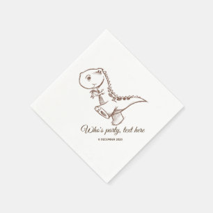 Servilleta De Papel dinosaurio, servilletas de papel cóctel