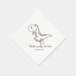 Servilleta De Papel dinosaurio, servilletas de papel de cóctel