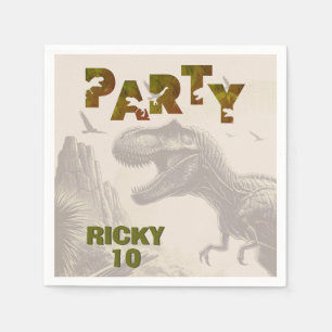 Servilleta De Papel Dinosaurio T-rex