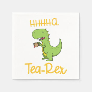 Servilleta De Papel Dinosaurio Tyrannosaurus Tea Rex Prehistoria Anima