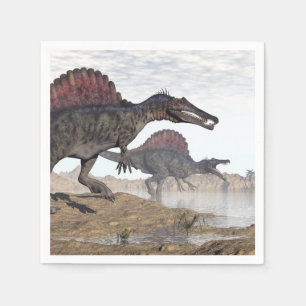 Servilleta De Papel Dinosaurios espinosaurios en el desierto - rendime