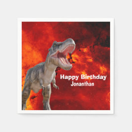 Servilleta De Papel Dinosaurios T Rex Fire Jurassic World