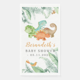 Servilleta De Papel Dinosaurios Wild Baby Shower Napkins