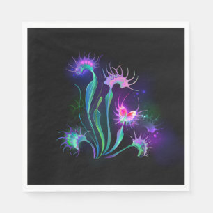 Servilleta De Papel Dionea atrapamoscas luminosa