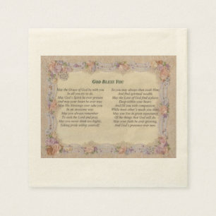 Servilleta De Papel Dios bendiga a las servilletas