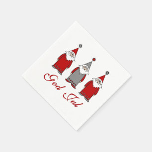 Servilleta De Papel Dios Jul Divertidos Navidades noruegos