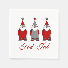 Servilleta De Papel Dios Jul | Navidades noruegos Cute Funny Tomten