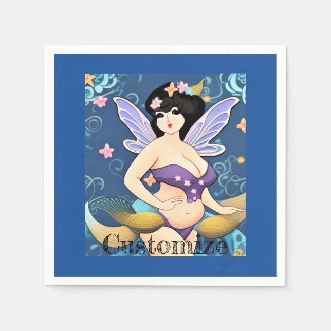 Servilleta De Papel Diosa Hada de cuerpo completo Thunder_Cove (Anverso)