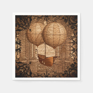 Servilleta De Papel Dirigible del Victorian de Steampunk del Grunge