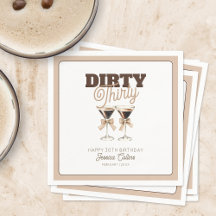 Dirty Thirty Espresso Cocktail 30th Birthday Fiest