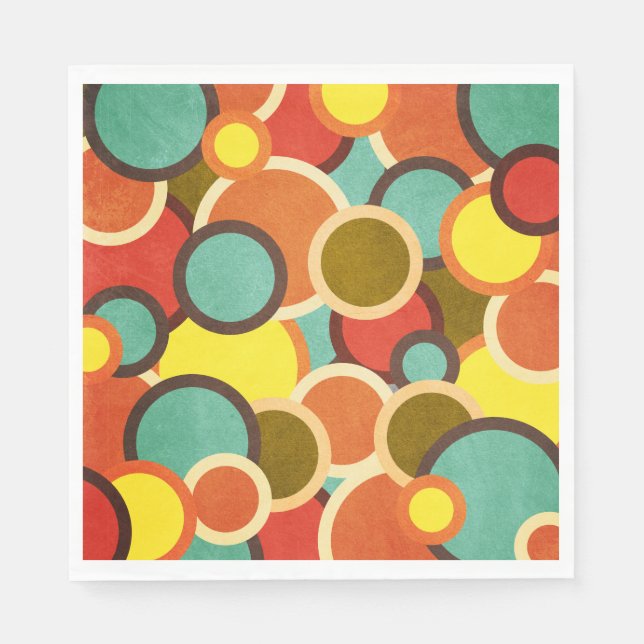 Servilleta De Papel Disco 7000 Retro Mod Pop Culture (Anverso)