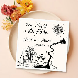 Servilleta De Papel Disco La Noche Antes Del Boda