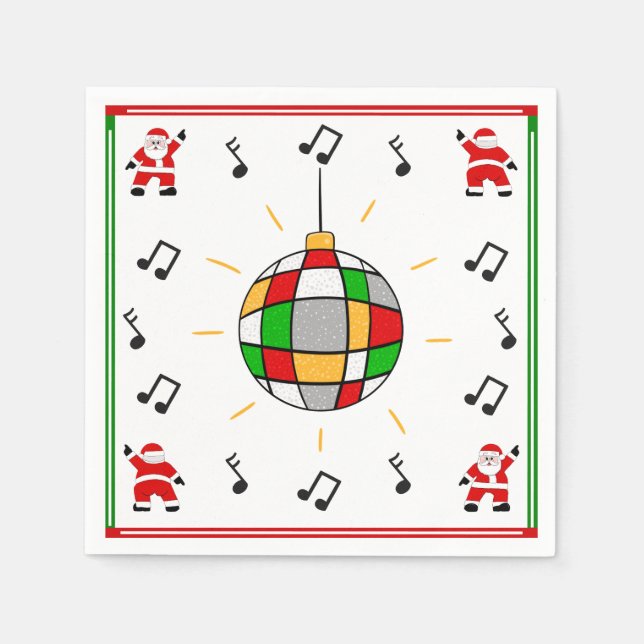 Servilleta De Papel Disco Santa (Anverso)