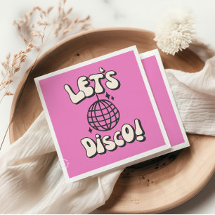 Servilleta De Papel Discoteca Fiesta Magenta Napkin
