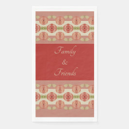 Servilleta De Papel Diseñador con acento rosa rosa