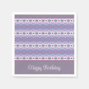 Servilleta De Papel Diseñador De Flores Azules Y Blancas Mauve