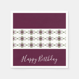 Servilleta De Papel Diseñador elegante de Borgoña