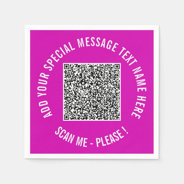 Servilleta De Papel Diseñar su propia plantilla de pañales de texto y  (Anverso)