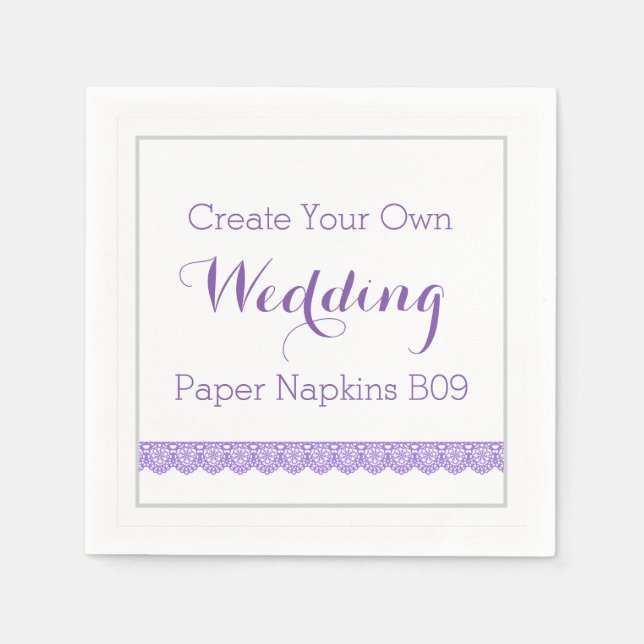 Servilleta De Papel Diseñe sus propias toallas de papel Boda B09 (Anverso)