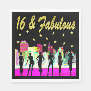 SERVILLETA DE PAPEL DISEÑO 16 Y FABULOSO NYC DIVA