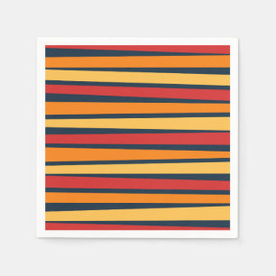 Servilleta De Papel Diseño abstracto colorido con líneas