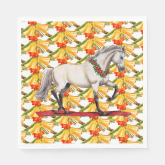 Servilleta De Papel Diseño artístico original de caballos y bellas nav