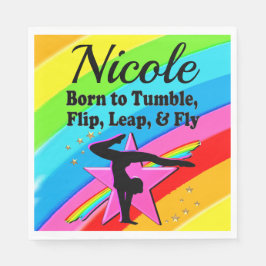 SERVILLETA DE PAPEL DISEÑO CHICA GIMNASIO LUMINOSO Y HERMOSO