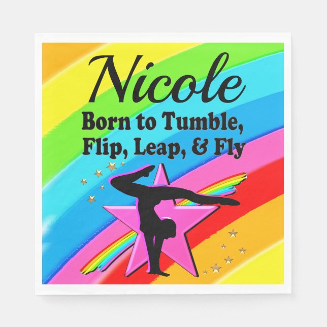 SERVILLETA DE PAPEL DISEÑO CHICA GIMNASIO LUMINOSO Y HERMOSO (Anverso)