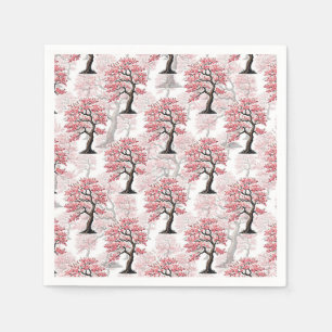 Servilleta De Papel Diseño de árbol de cerezo rosa Sakura