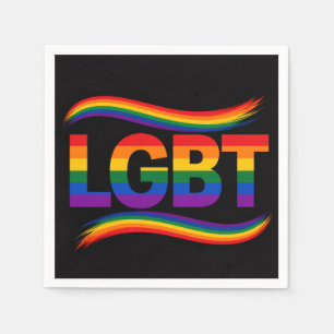 Servilleta De Papel Diseño de arcoíris del Orgullo LGBT