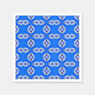 Servilleta De Papel diseño de arte geométrico azul cielo Azure