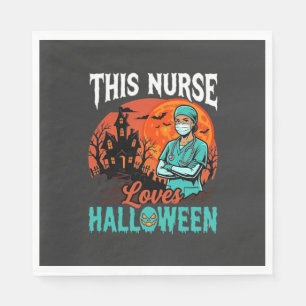 Servilleta De Papel Diseño de atención médica espeluznante de Hallowee