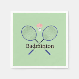Servilleta De Papel Diseño de Badminton