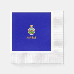Servilleta De Papel Diseño de bandera de Kansas State