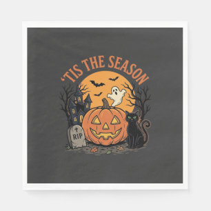 Servilleta De Papel Diseño de broma de calabaza de Halloween2 (2)_1