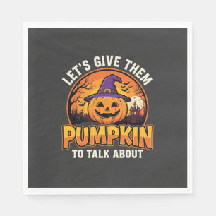 Servilleta De Papel Diseño de broma de calabaza de Halloween_1