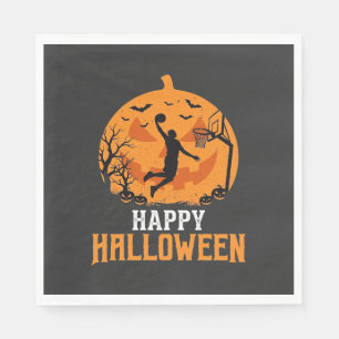 Servilleta De Papel Diseño de calabaza de mate de Halloween de balonce