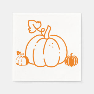 Servilleta De Papel diseño de calabaza encantador