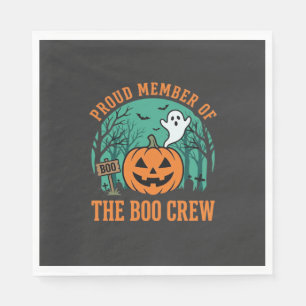 Servilleta De Papel Diseño de calabaza fantasma de Halloween Boo Crew_