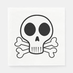 Servilleta De Papel Diseño de calavera pirata