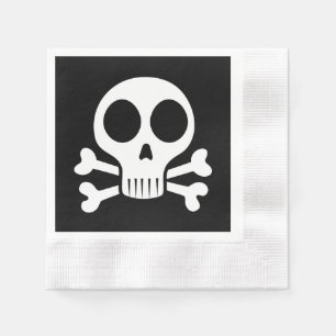 Servilleta De Papel Diseño de calavera pirata