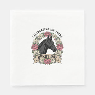 Servilleta De Papel Diseño de camisa floral de caballo del día del Der