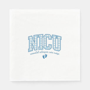 Servilleta De Papel Diseño de camiseta con letras a cuadros y pies de
