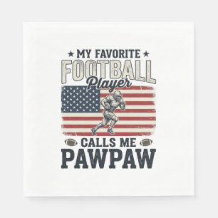 Servilleta De Papel Diseño de camiseta de bandera americana vintage de